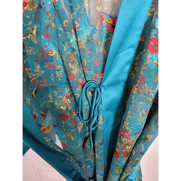 Victoria's Secret Vintage Gold Label Kimono Robe One Size Floral - Picture 5 of 6